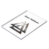Valknut - silber notizblock (Linke Seite)