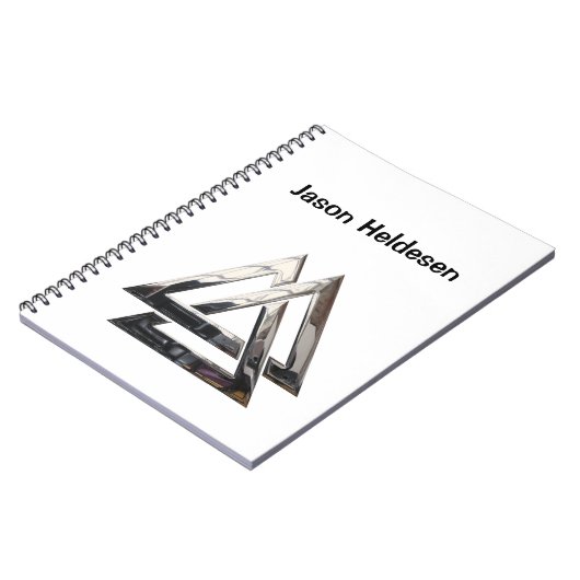 Valknut - silber notizblock (Linke Seite)