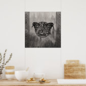 Valknut Symbol and Ravens Poster (Küche)