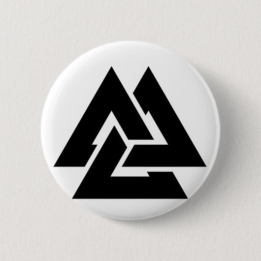 Valknut Symbol triquetra Button (Vorderseite)