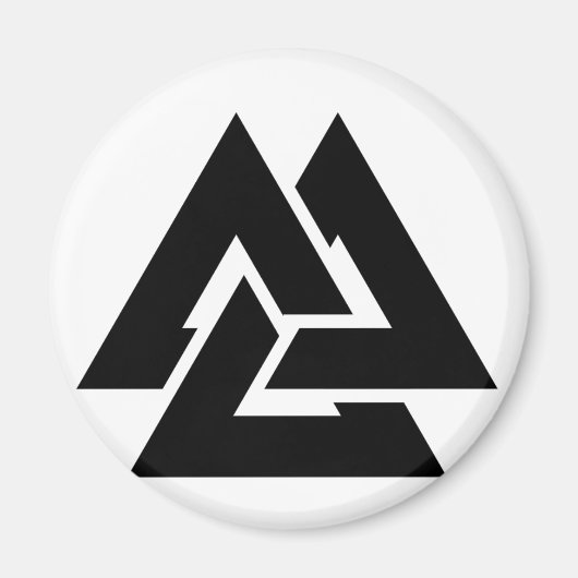 Valknut Symbol triquetra Magnet (Vorne)