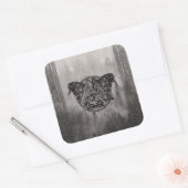 Valknut Symbol und Ravens Quadratischer Aufkleber (Umschlag)