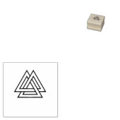 Valknut-Symbolvariante Gummistempel (Stempel)