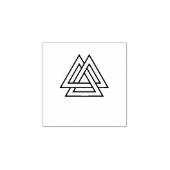 Valknut-Symbolvariante Gummistempel (Prägung)