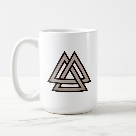 Valknut-Symbolvariante Kaffeetasse (Links)