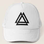 Valknut Triangle Truckerkappe (Vorderseite)
