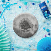 Valknut und Baum des Lebens Yggdrasil Pappteller (Party)