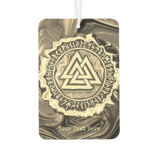 Valknut (vertrocknet) autolufterfrischer (Rückseite)