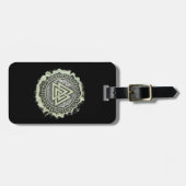 Valknut (vertrocknet) gepäckanhänger (Vorderseite horizontal)