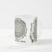 Valknut (vertrocknet) mattglastasse (VorderseiteRechts)