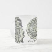 Valknut (vertrocknet) mattglastasse (Vorderseite Links)