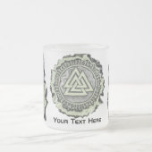 Valknut (vertrocknet) mattglastasse (Mittel)