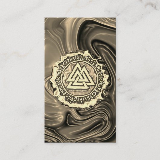 Valknut (vertrocknet) visitenkarte (Vorderseite)