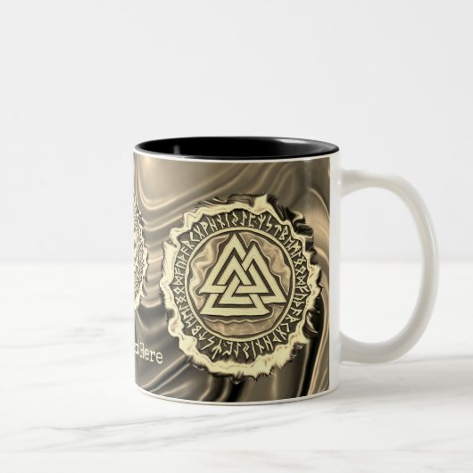 Valknut (vertrocknet) zweifarbige tasse (Rechts)
