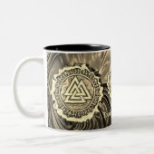 Valknut (vertrocknet) zweifarbige tasse (Links)