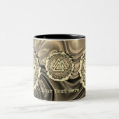 Valknut (vertrocknet) zweifarbige tasse (Mittel)