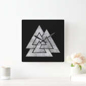 Valknut Vibration Design Quadratische Wanduhr (Zuhause)