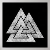 Valknut Viking Design Poster (Vorne)