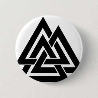 Valknut Viking Nordic Protection Symbol Odin Button