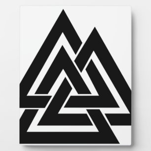 Valknut Viking Nordic Protection Symbol Odin Fotoplatte