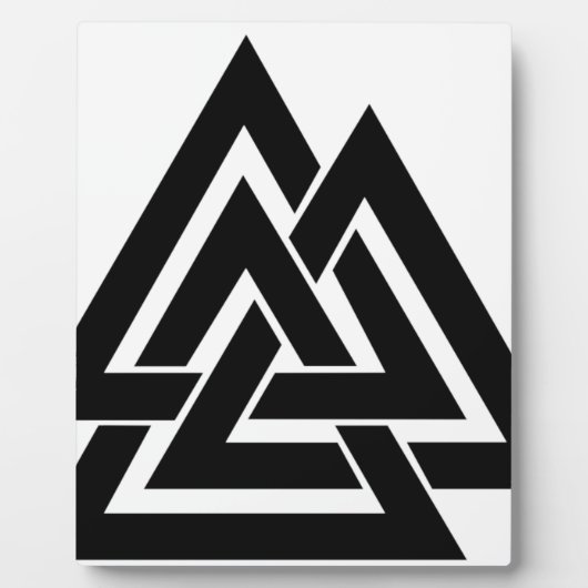 Valknut Viking Nordic Protection Symbol Odin Fotoplatte (Vorderseite)