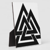 Valknut Viking Nordic Protection Symbol Odin Fotoplatte (Seite)