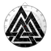 Valknut Viking Skandinavier-nordisches Dartscheibe (vorne)