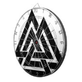 Valknut Viking Skandinavier-nordisches Dartscheibe (Vorderseite rechts)