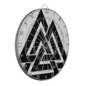 Valknut Viking Skandinavier-nordisches Dartscheibe (Vorderseite Links)