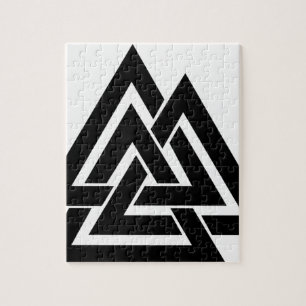 Valknut Viking Skandinavier-nordisches Puzzle