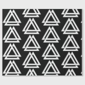 Valknut Viking Triangle Art Geschenkpapier (Flach)