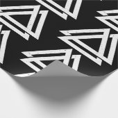 Valknut Viking Triangle Art Geschenkpapier (Ecke)