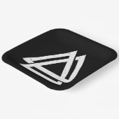 Valknut Viking Triangle Art Pappteller (Gewinkelt)