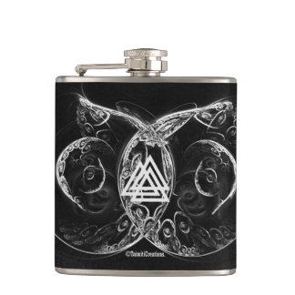 VALKNUT. Vikings Anheben Flachmann
