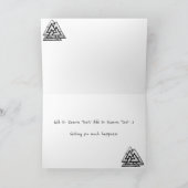 Valknut~ (Wavy) Feiertagskarte (Innenseite)