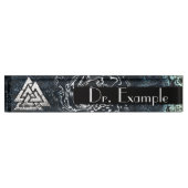 Valknut~ (Wavy) Namensplakette (Vorderseite)