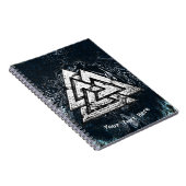 Valknut~ (Wavy) Notizblock (Rechte Seite)