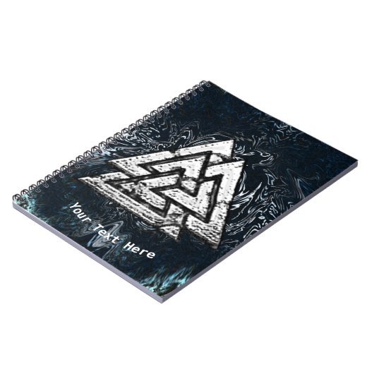 Valknut~ (Wavy) Notizblock (Linke Seite)