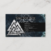 Valknut~ (Wavy) Visitenkarte (Rückseite)
