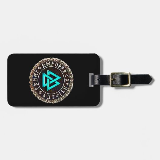 Valknut (Wicklung) Gepäckanhänger (Vorderseite horizontal)