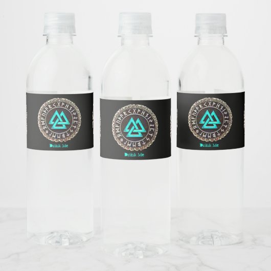 Valknut (Wicklung) Wasserflaschenetikett (Flaschen)