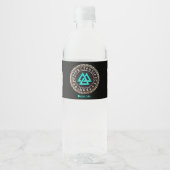 Valknut (Wicklung) Wasserflaschenetikett (Vorderseite)
