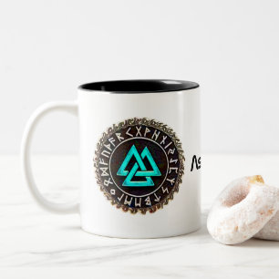 Valknut (Wicklung) Zweifarbige Tasse