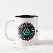 Valknut (Wicklung) Zweifarbige Tasse (Links)