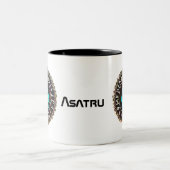 Valknut (Wicklung) Zweifarbige Tasse (Mittel)