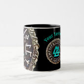 Valknut (Winding) Zwei-Tonen-Kaffeepause Tasse (Mittel)