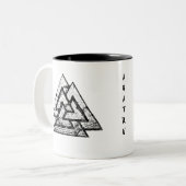 Valknut~ Zweifarbige Tasse (Vorderseite Links)