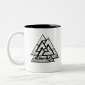 Valknut~ Zweifarbige Tasse (Links)