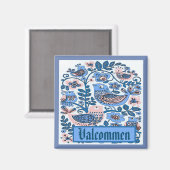 Valkomen, Schweden, Text bearbeiten Magnet (Vorderseite/Rückseite)