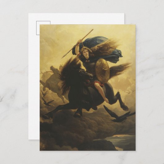 Valkyrie, 1865 (oil on canvas) postkarte (Vorne/Hinten)